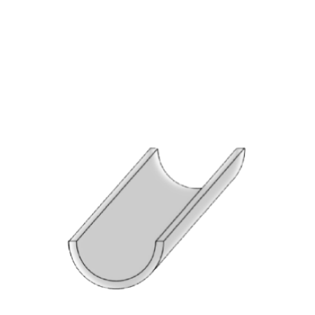 half-round-drain